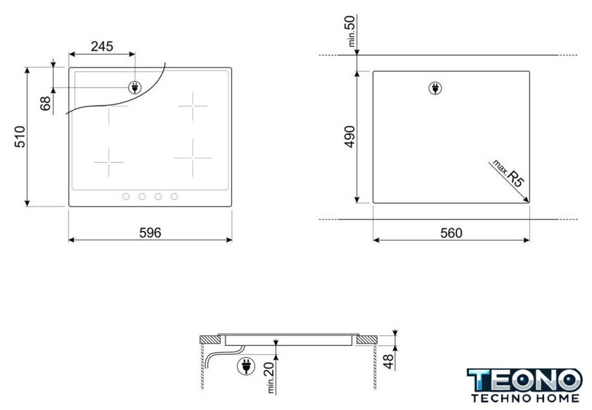 Варочная панель Smeg P864AO - Изображение №2 — Интернет-магазин Teono.by