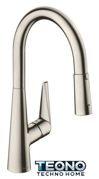 Смеситель Hansgrohe Talis S 72813800 (нержавеющая сталь) - Изображение №1 — Интернет-магазин Teono.by