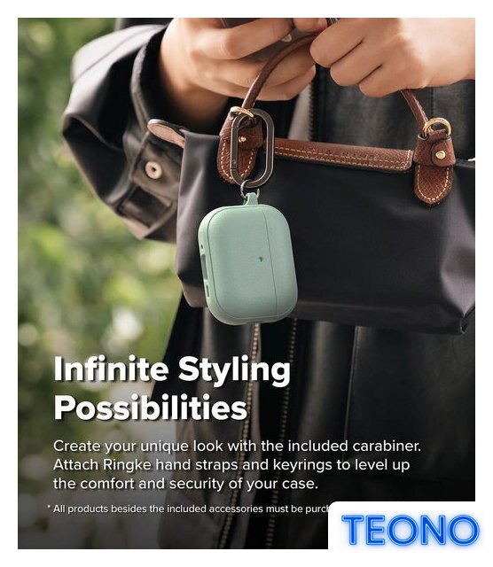 Чехол Ringke Onyx Magnetic для Airpods Pro 3 Mint - Изображение №5 — Интернет-магазин Teono.by