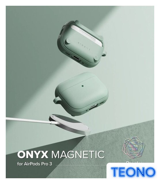 Чехол Ringke Onyx Magnetic для Airpods Pro 3 Mint - Изображение №2 — Интернет-магазин Teono.by