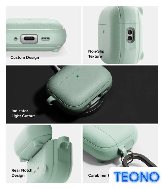 Чехол Ringke Onyx Magnetic для Airpods Pro 3 Mint - Изображение №6 — Интернет-магазин Teono.by