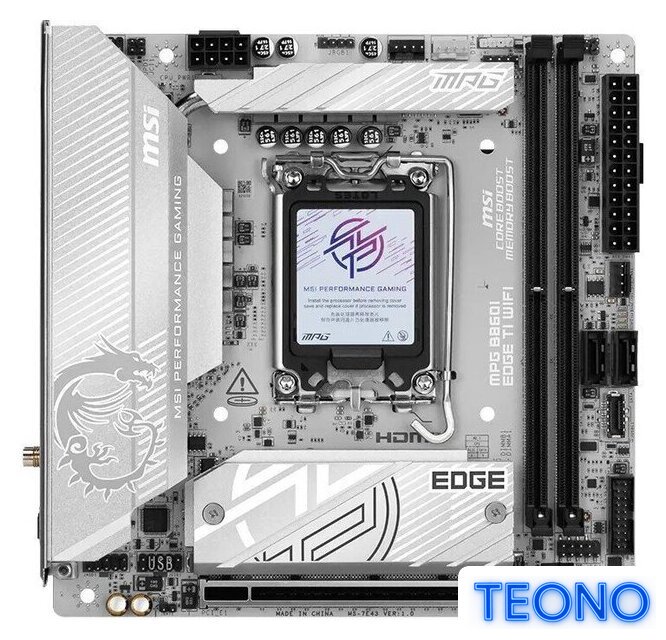 Материнская плата MSI MPG B860I Edge TI WiFi - Изображение №1 — Интернет-магазин Teono.by