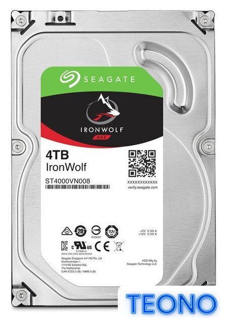 Жесткий диск Seagate Ironwolf 4TB [ST4000VN008] - Изображение №1 — Интернет-магазин Teono.by