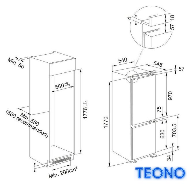 Холодильник Franke FCB 320 TNF NE E - Изображение №2 — Интернет-магазин Teono.by