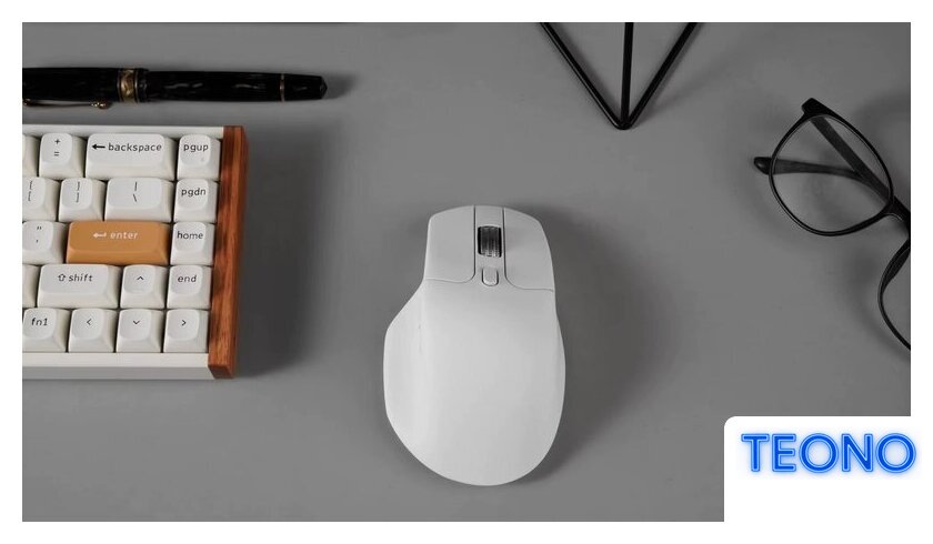 Мышь Keychron M6 Wireless (белый, с тихим кликом) - Изображение №4 — Интернет-магазин Teono.by