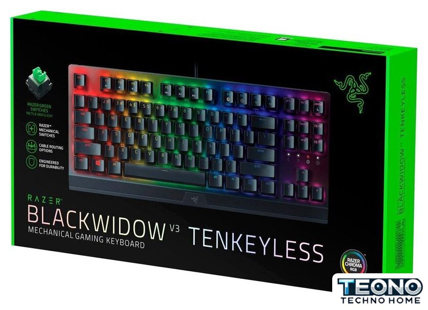 Клавиатура Razer BlackWidow V3 Tenkeyless Green Switch - Изображение №8 — Интернет-магазин Teono.by