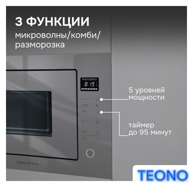 Микроволновая печь Zigmund & Shtain BMO 15.252 G - Изображение №6 — Интернет-магазин Teono.by