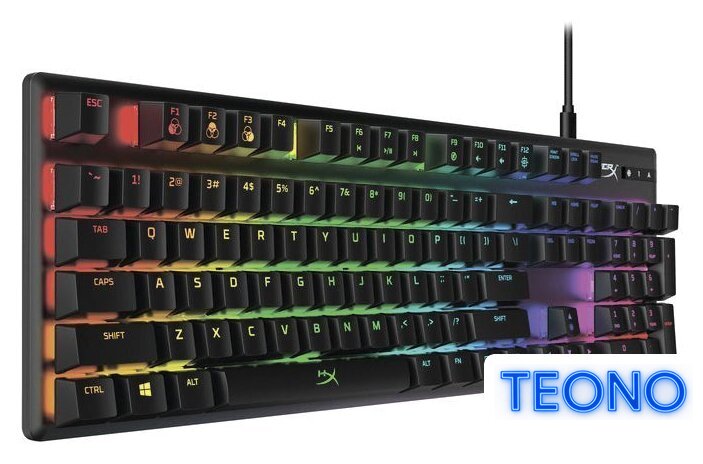 Клавиатура HyperX Alloy Origins (HyperX Red, нет кириллицы) - Изображение №3 — Интернет-магазин Teono.by