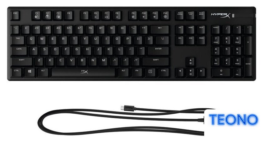 Клавиатура HyperX Alloy Origins (HyperX Red, нет кириллицы) - Изображение №2 — Интернет-магазин Teono.by