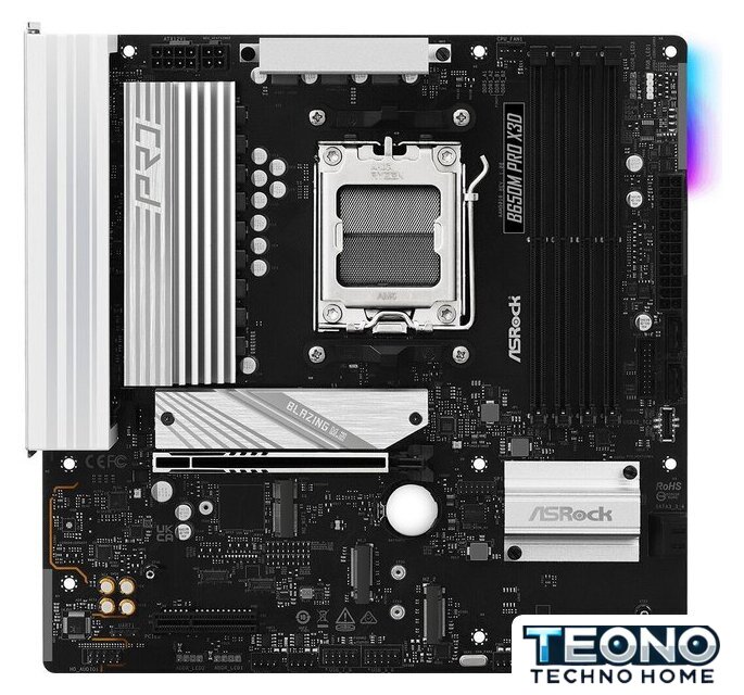 Материнская плата ASRock B650M Pro X3D - Изображение №1 — Интернет-магазин Teono.by