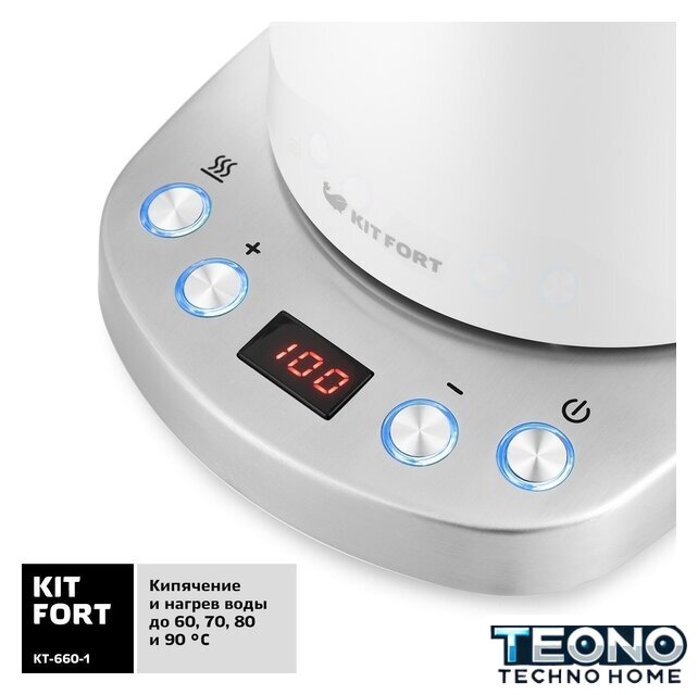 Электрический чайник Kitfort KT-660-1 - Изображение №3 — Интернет-магазин Teono.by