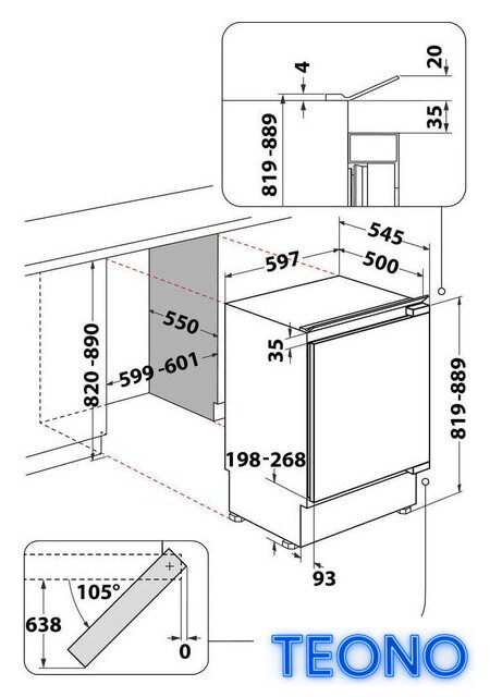 Морозильник Whirlpool WBUFZ011 - Изображение №4 — Интернет-магазин Teono.by