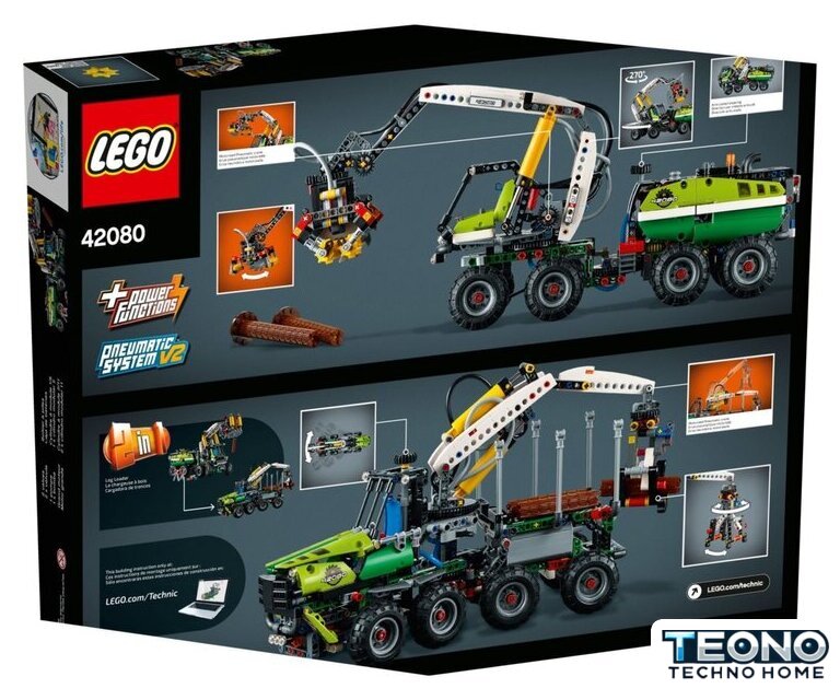 Конструктор LEGO Technic 42080 Лесозаготовительная машина - Изображение №4 — Интернет-магазин Teono.by