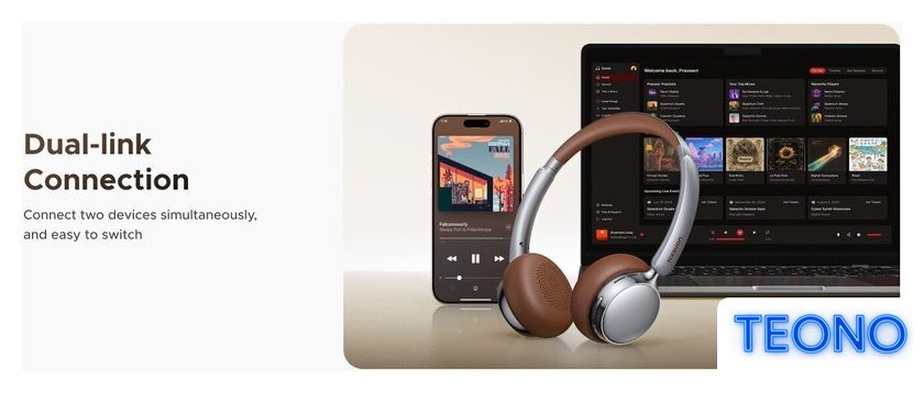Наушники Ugreen Studio Plus HP207 (серебристый/коричневый) - Изображение №7 — Интернет-магазин Teono.by