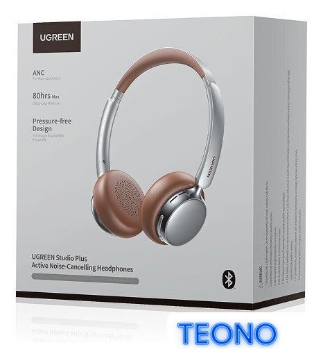 Наушники Ugreen Studio Plus HP207 (серебристый/коричневый) - Изображение №3 — Интернет-магазин Teono.by
