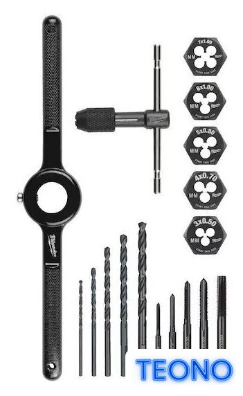 Сверло-метчик Milwaukee 4932498720 (17 шт) - Изображение №2 — Интернет-магазин Teono.by