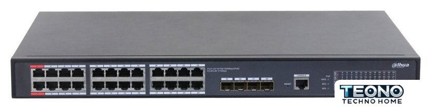 Управляемый коммутатор уровня 2+ Dahua DH-S5428-24GT4XF-360 - Изображение №1 — Интернет-магазин Teono.by