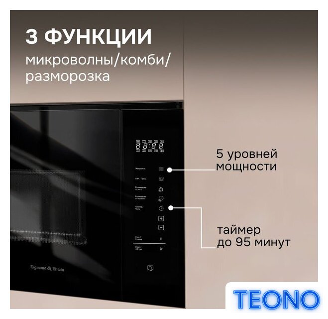 Микроволновая печь Zigmund & Shtain BMO 28 B - Изображение №10 — Интернет-магазин Teono.by