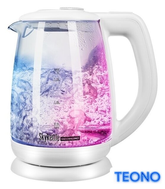 Электрический чайник Redmond (Редмонд) SkyKettle RK-G212S (белый) - Изображение №3 — Интернет-магазин Teono.by