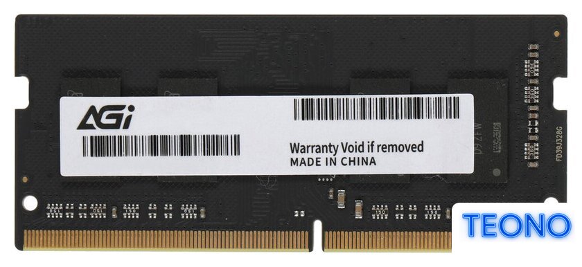 Оперативная память AGI 8ГБ DDR4 SODIMM 3200 МГц AGI320008SD138 - Изображение №1 — Интернет-магазин Teono.by