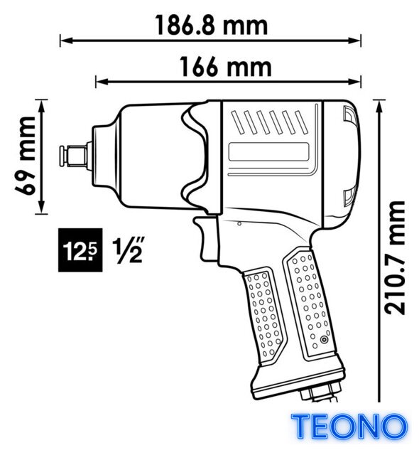 Пневматический гайковерт Vigor V4800 - Изображение №5 — Интернет-магазин Teono.by