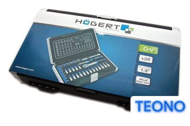 Универсальный набор инструментов Hoegert Technik HT1R464 (34 предмета) - Изображение №5 — Интернет-магазин Teono.by