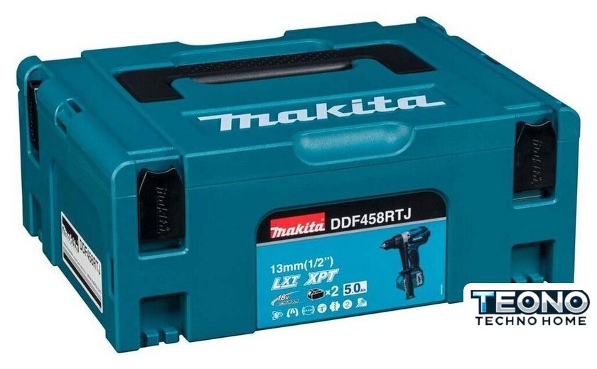 Дрель-шуруповерт Makita DDF458RTJ (с 2-мя АКБ, кейс) - Изображение №4 — Интернет-магазин Teono.by