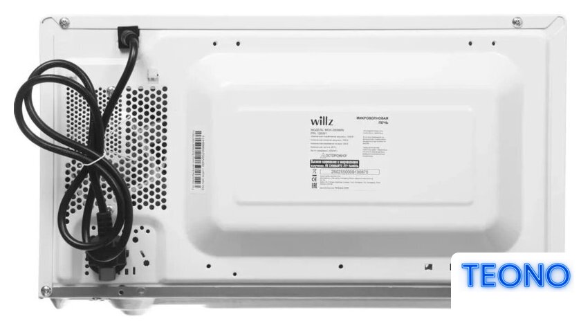 Микроволновая печь Willz MOS-2009MW - Изображение №6 — Интернет-магазин Teono.by