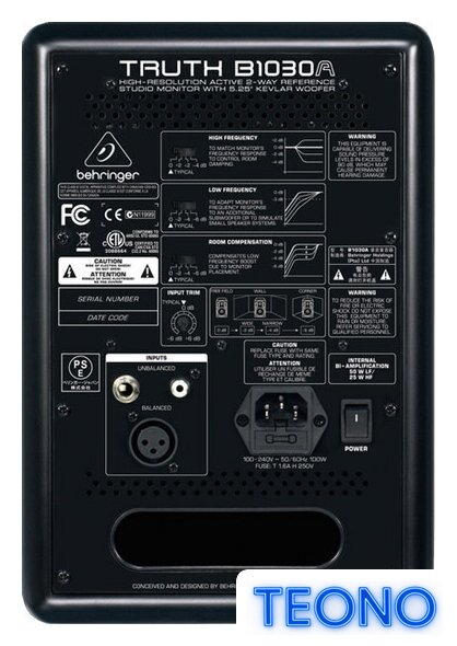 Монитор ближнего поля Behringer TRUTH B1030A - Изображение №4 — Интернет-магазин Teono.by