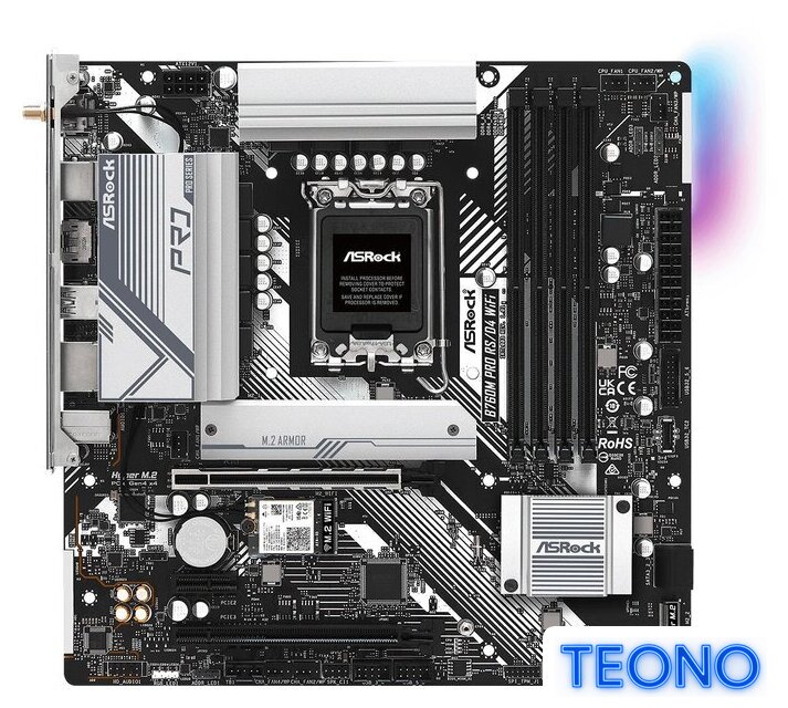 Материнская плата ASRock B760M Pro RS/D4 WiFi - Изображение №1 — Интернет-магазин Teono.by