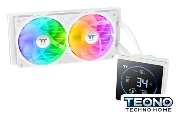 Система жидкостного охлаждения для процессора Thermaltake TH240-S V3 ARGB Sync Snow Edition CL-W471-PL12SW-A - Изображение №1 — Интернет-магазин Teono.by