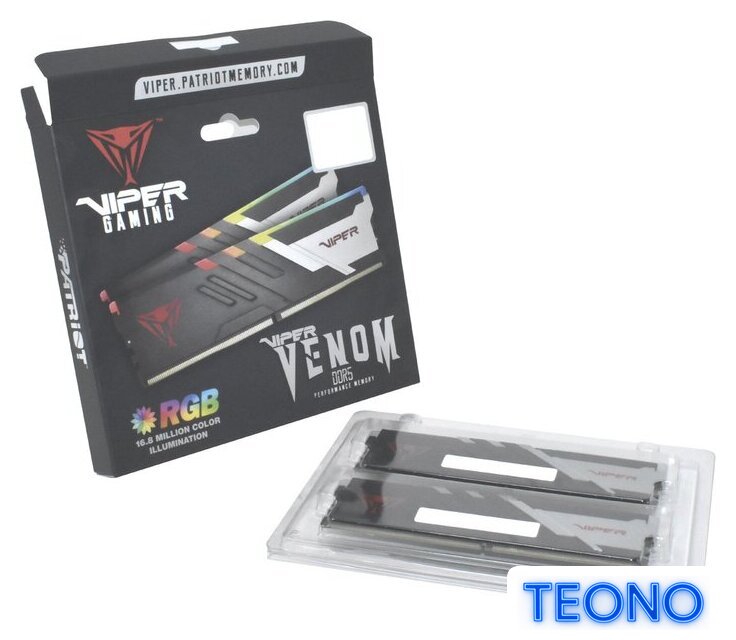Оперативная память Patriot Viper Venom RGB 2x8ГБ DDR5 6000 МГц PVVR516G600C36K - Изображение №7 — Интернет-магазин Teono.by
