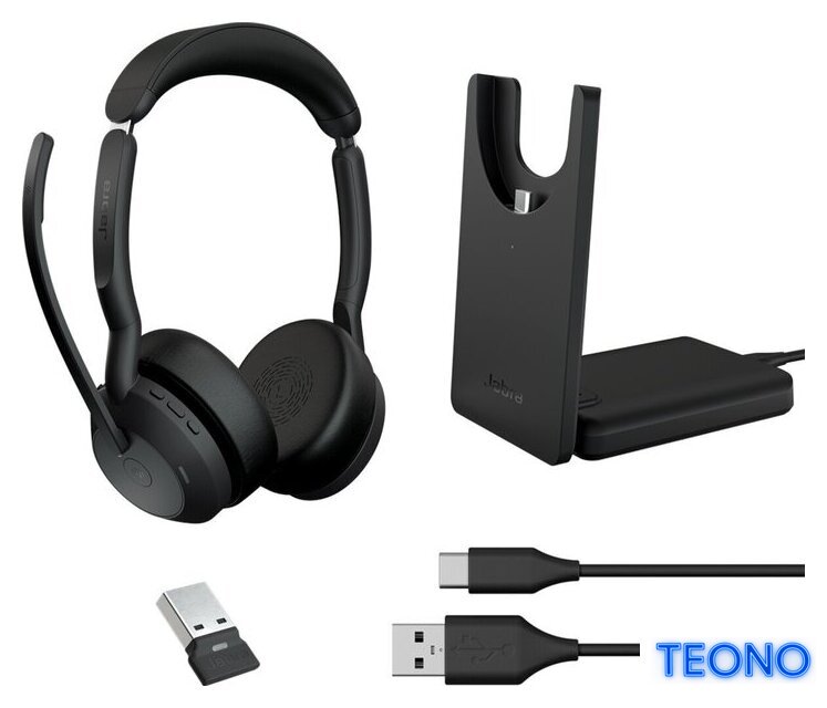 Офисная гарнитура Jabra Evolve2 55 MS Stereo Stand USB-A - Изображение №9 — Интернет-магазин Teono.by