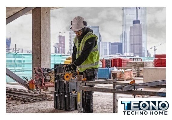 Угловая шлифмашина DeWalt DCG414T2 (с 2-мя АКБ, кейс) - Изображение №4 — Интернет-магазин Teono.by