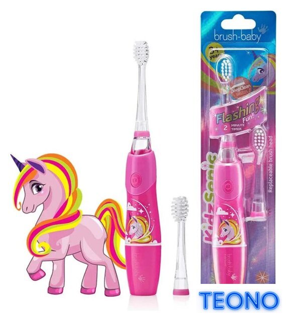 Электрическая зубная щетка Brush-Baby KidzSonic Unicorn - Изображение №1 — Интернет-магазин Teono.by
