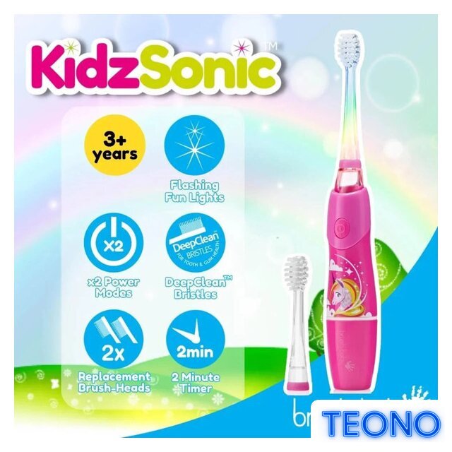 Электрическая зубная щетка Brush-Baby KidzSonic Unicorn - Изображение №3 — Интернет-магазин Teono.by