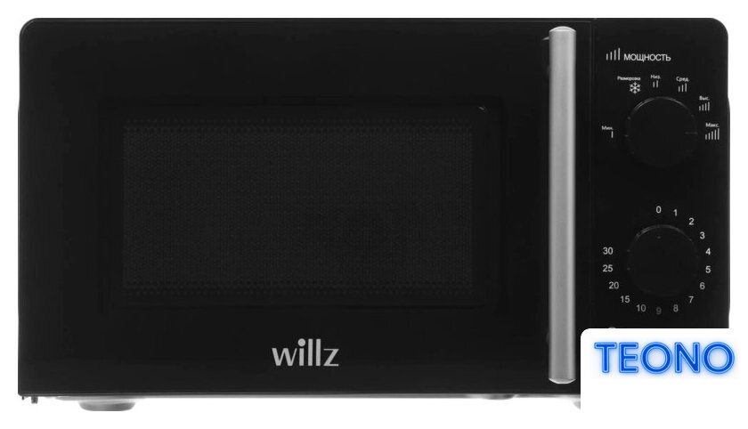 Микроволновая печь Willz MOS-1706MB (черный) - Изображение №1 — Интернет-магазин Teono.by