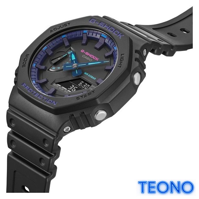 Наручные часы Casio G-Shock GA-2100VB-1A - Изображение №3 — Интернет-магазин Teono.by