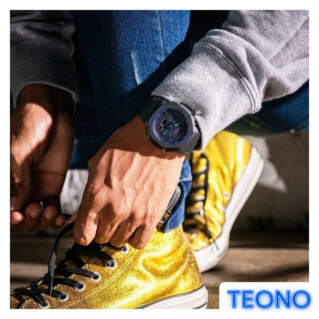 Наручные часы Casio G-Shock GA-2100VB-1A - Изображение №8 — Интернет-магазин Teono.by