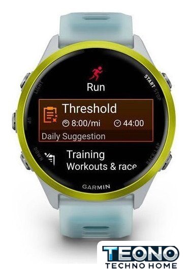 Умные часы Garmin Forerunner 570 47 мм (серебристый/желтый) - Изображение №2 — Интернет-магазин Teono.by