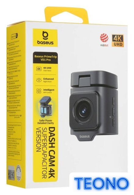Видеорегистратор Baseus Dash Cam 4K BS-CM035 Cosmic Black C0119804 - Изображение №8 — Интернет-магазин Teono.by