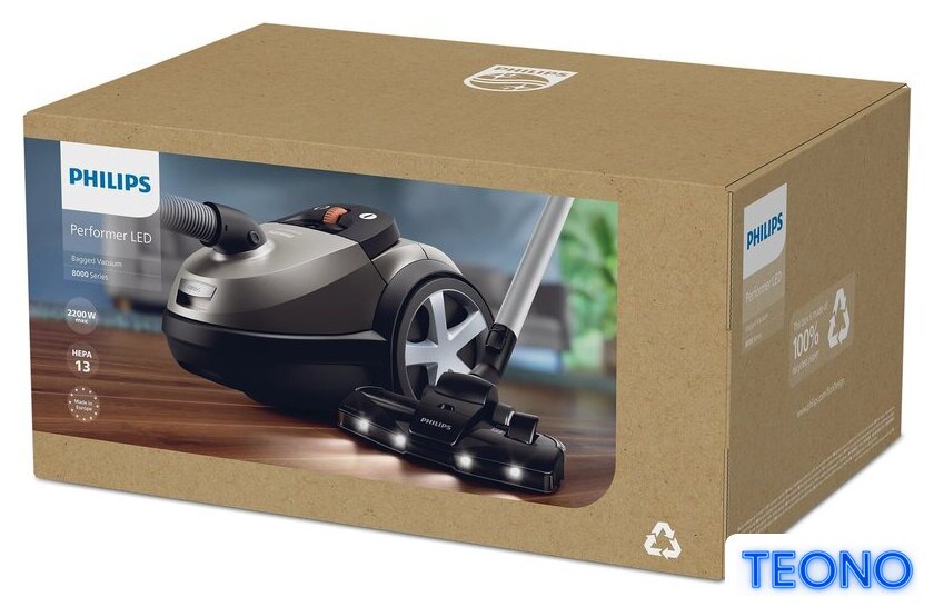 Пылесос Philips Performer LED 8000 Series XD8052/12 - Изображение №17 — Интернет-магазин Teono.by