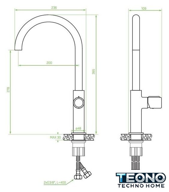 Смеситель Laveo Pretto BAO 068D - Изображение №2 — Интернет-магазин Teono.by
