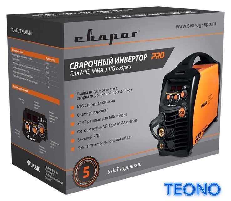 Сварочный инвертор Сварог Pro MIG 200 SYNERGY (N229) - Изображение №7 — Интернет-магазин Teono.by