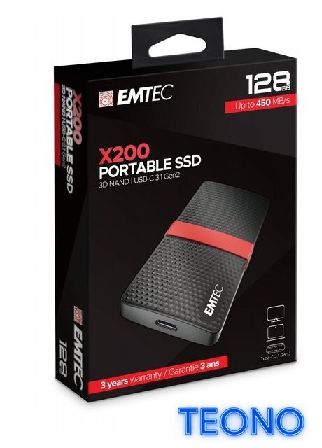 Внешний накопитель Emtec X200 ECSSD128GX200 128GB - Изображение №2 — Интернет-магазин Teono.by