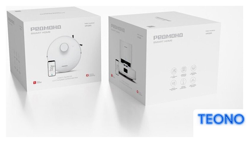 Робот-пылесос Redmond (Редмонд) VR1326S WiFi (белый) - Изображение №5 — Интернет-магазин Teono.by