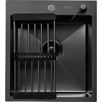 ARFEKA Eco AR мойка 450*500, коландер, дозатор Black Decor