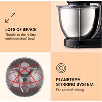 Планетарный миксер Klarstein Bella Mini (черный) - Превью изображения №3 — Интернет-магазин Teono.by