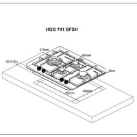 Варочная панель Weissgauff HGG 741 BFSH - Превью изображения №4 — Интернет-магазин Teono.by