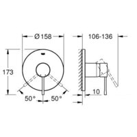 Grohe Essence 24057GL1 (холодный рассвет) Image #4